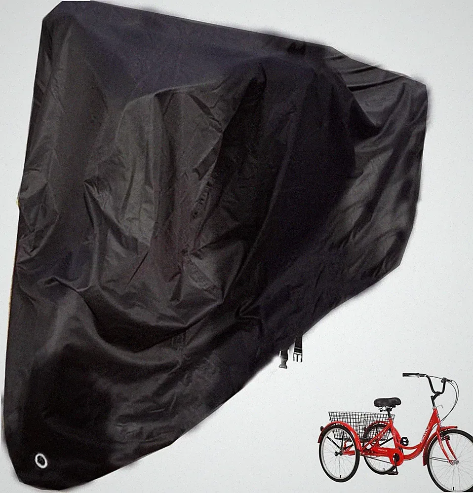 Adult Tricycle Cover Recumbent Bike Cover,24 26 Inch 3 Wheel Bike Covers Outdoor