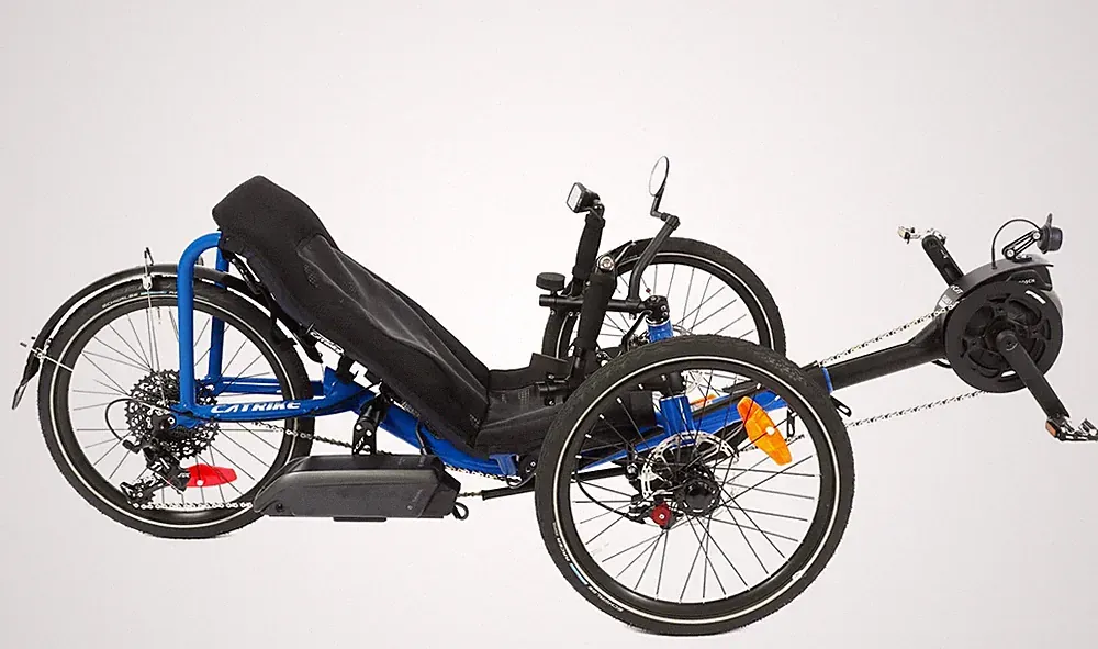 CATRIKE TRAIL eCAT Electric Recumbent Trike – Blue – Bosch Assist