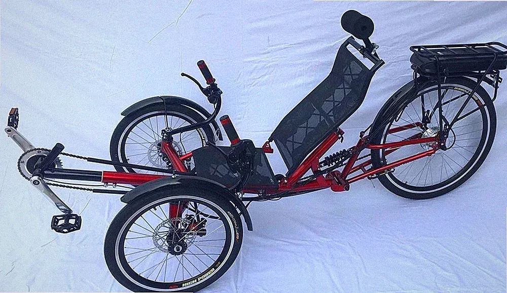electric assist recumbent bike